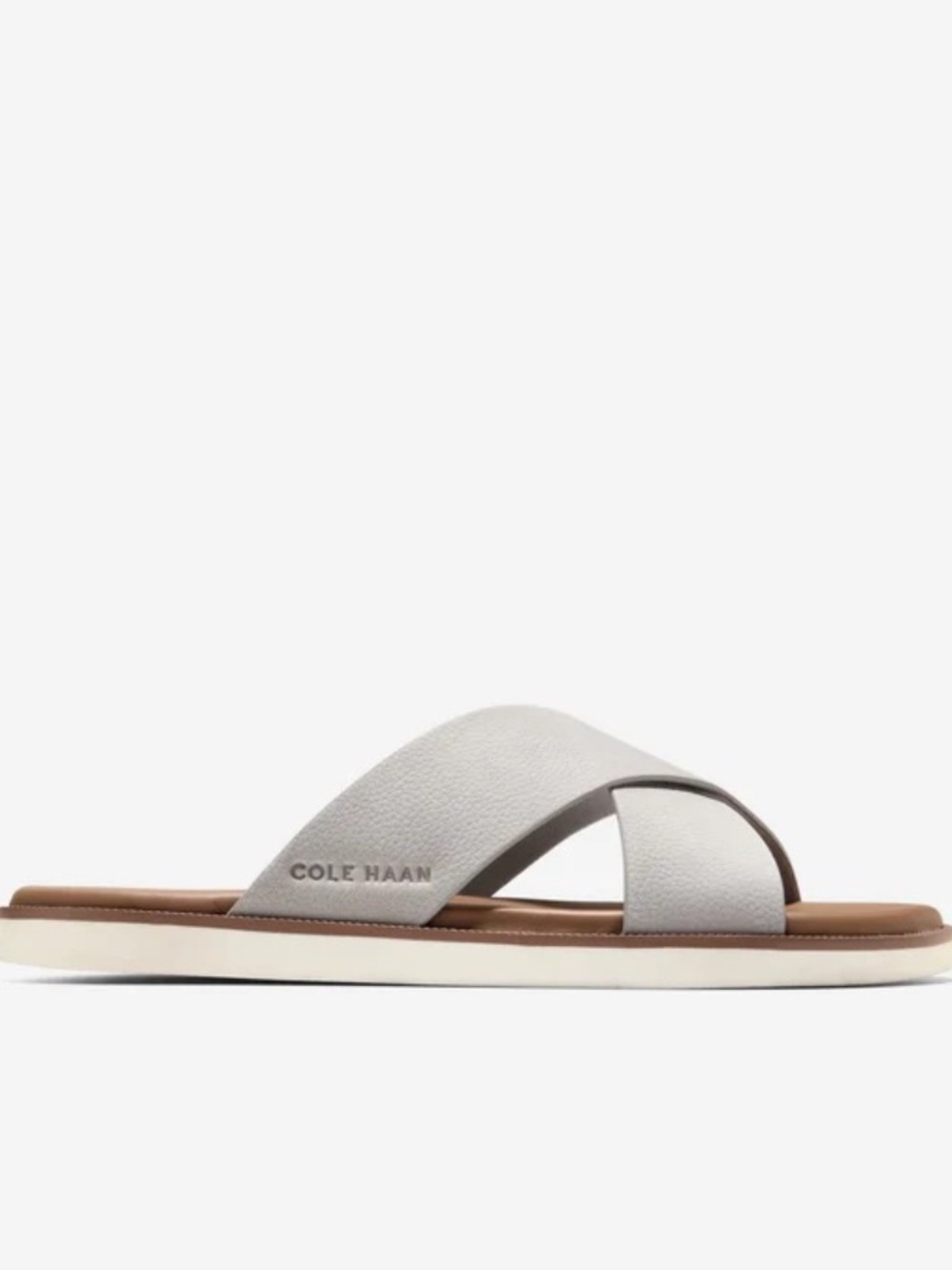 Cole Haan Men's Nantucket Cross Strap Sandals in Paloma Ivory. C44904